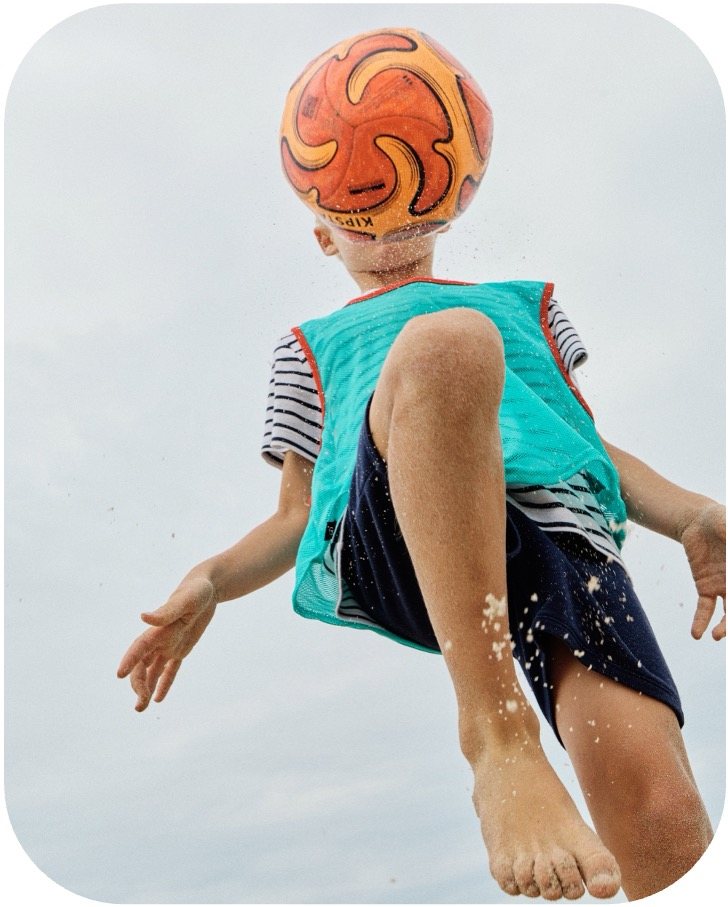 Animation football sur le littoral