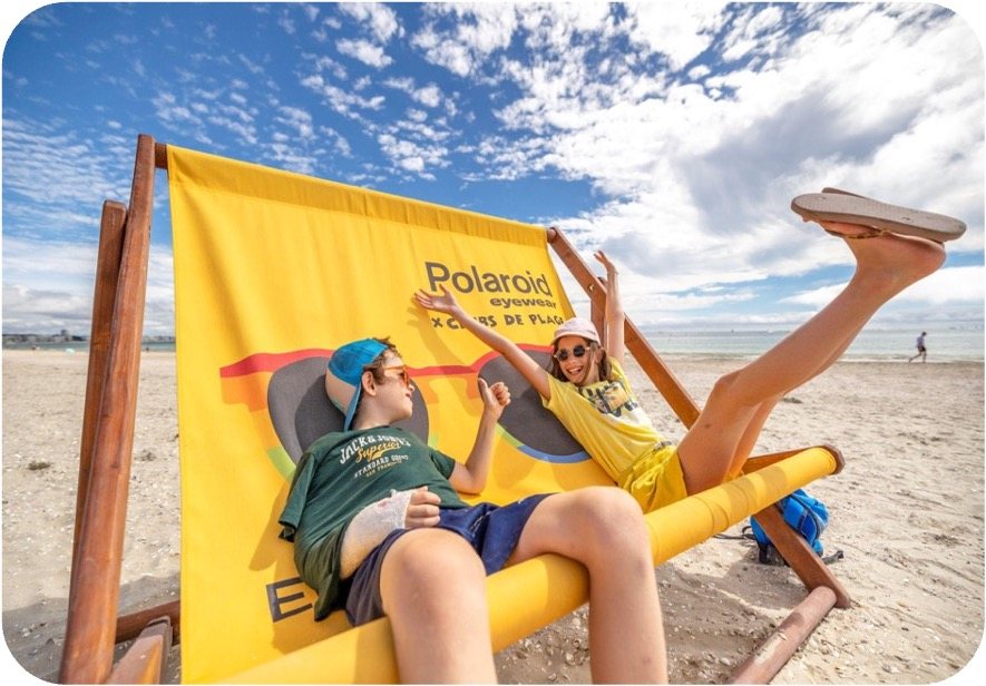 Activation Polaroid en club de plage